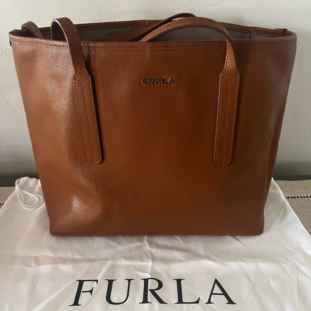 Furla Tan Leather Tote